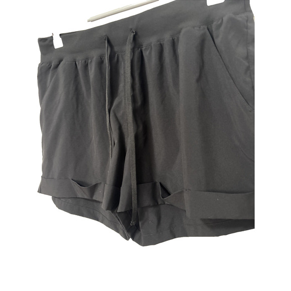 Zella Women's L Black Athletic Lightweight Active Running Shorts Travel Resort - Picture 2 of 8